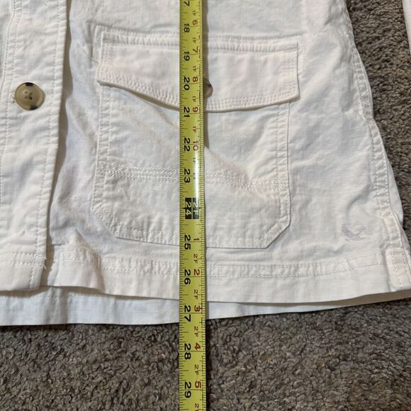 Eddie Bauer‎ Jacket Womans Ripstop Field Safari utility Cargo Canvas L Military - Picture 7 of 12